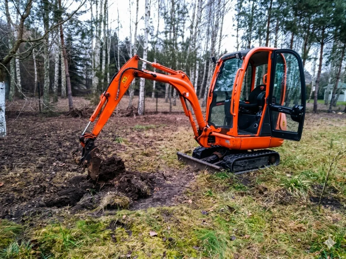 Minikoparka JCB &ndash; wynajem z operatorem lub bez, Warszawa, Żyrardów (zdjęcie 2)