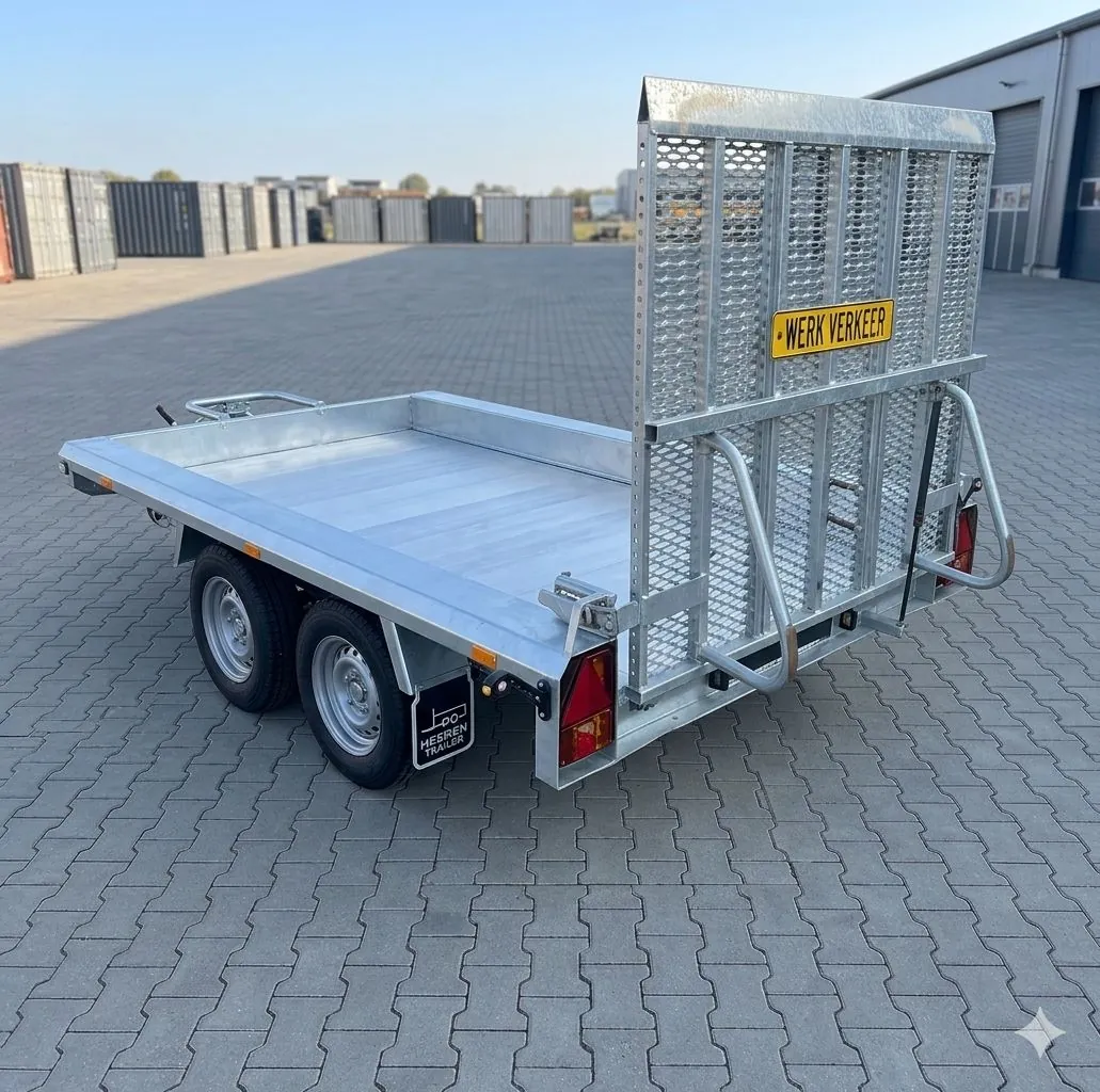 Przyczepa platforma DMC 2700 &ndash; transport maszyn i pojazdów, wynajem Warszawa (zdjęcie 2)